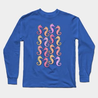 Cute And Colorful Seahorses Long Sleeve T-Shirt